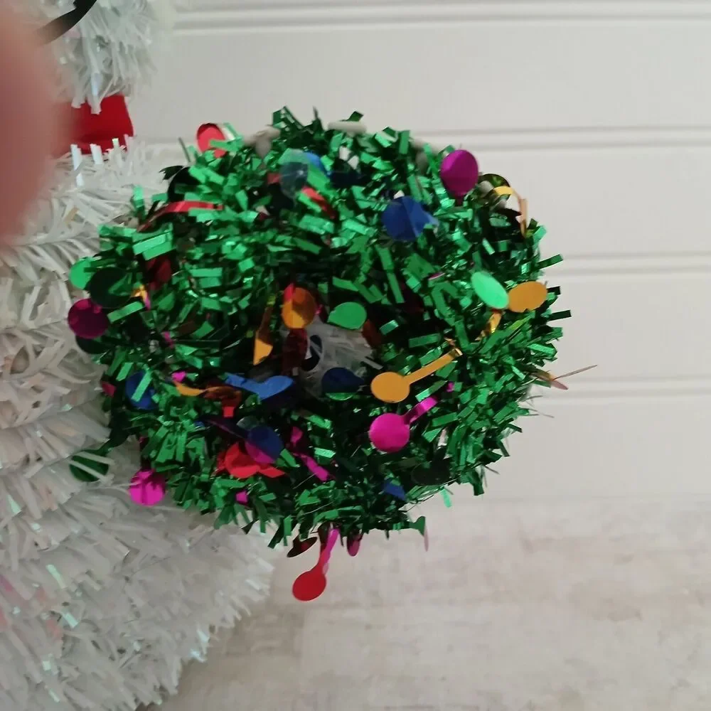 Vintage Tinsel Snowman 12
